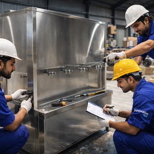 enginers working